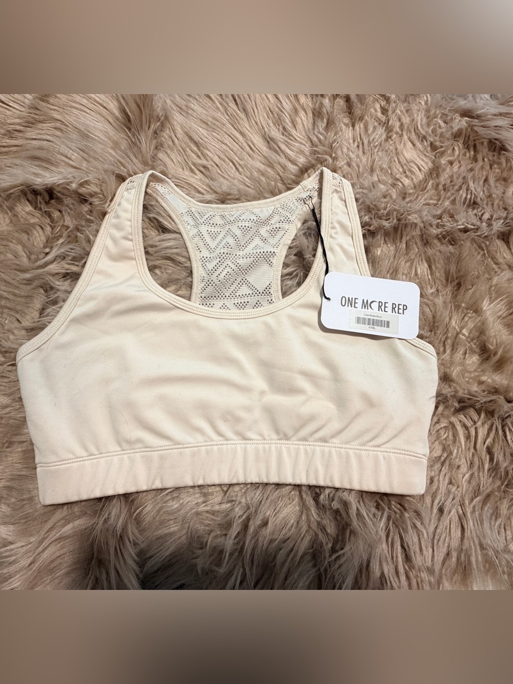 Cream Bomber Bra with pads